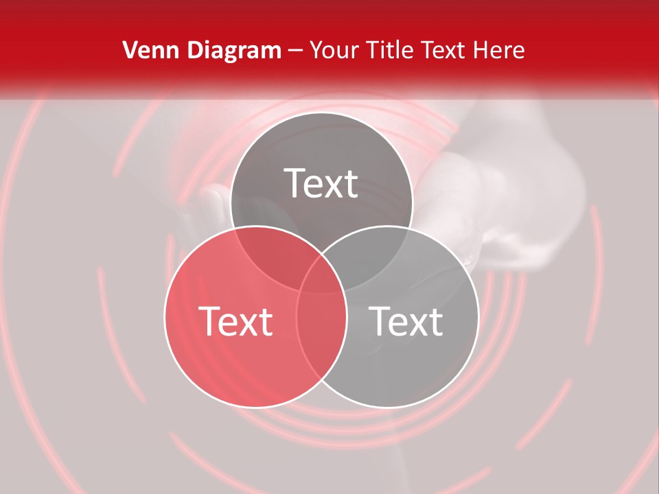 A Person Holding A Red Object In Their Hands PowerPoint Template