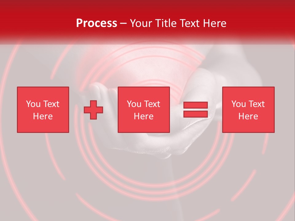 A Person Holding A Red Object In Their Hands PowerPoint Template
