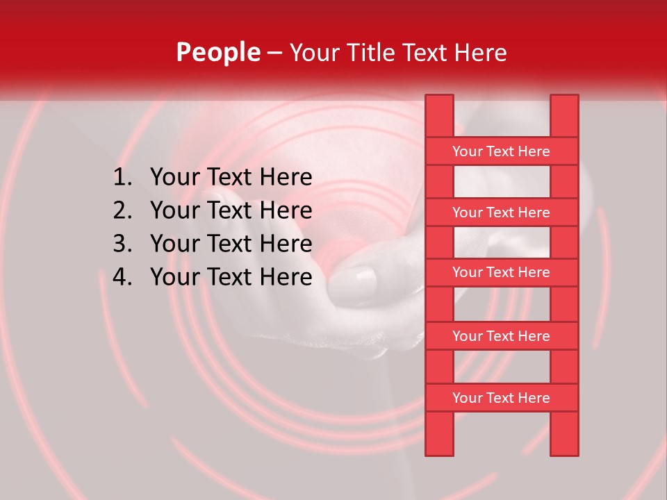 A Person Holding A Red Object In Their Hands PowerPoint Template