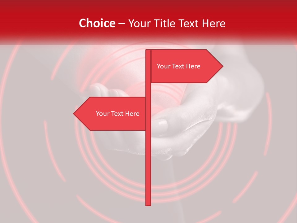 A Person Holding A Red Object In Their Hands PowerPoint Template