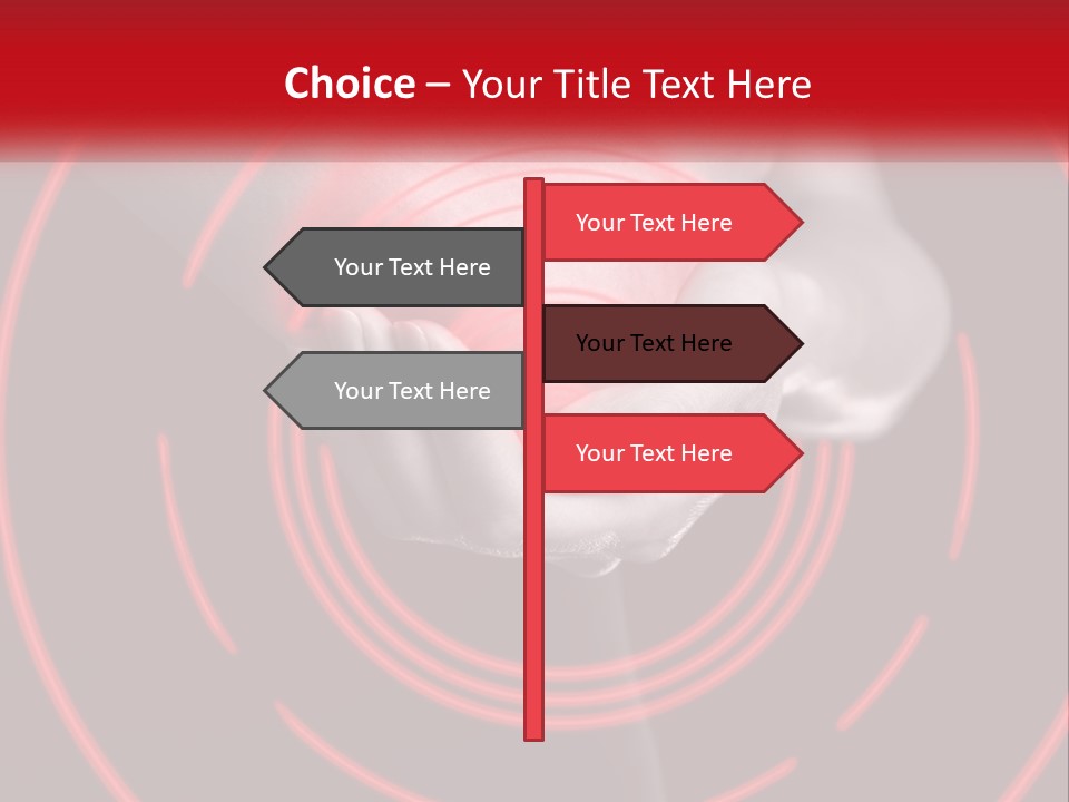 A Person Holding A Red Object In Their Hands PowerPoint Template