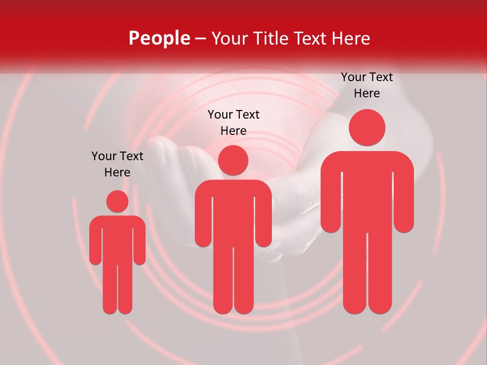 A Person Holding A Red Object In Their Hands PowerPoint Template