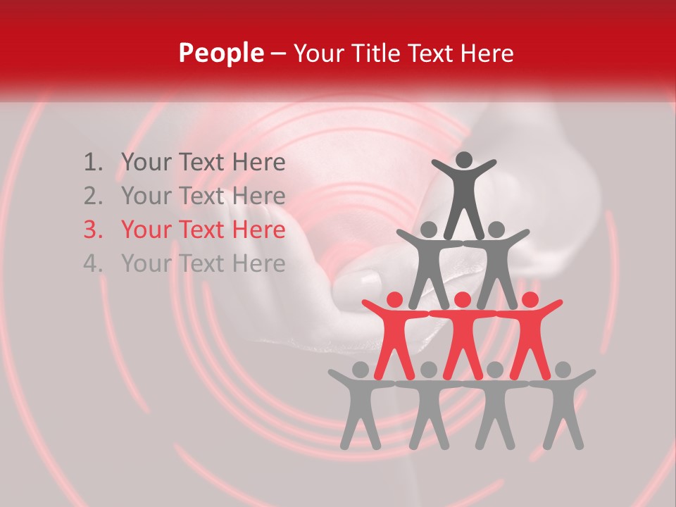 A Person Holding A Red Object In Their Hands PowerPoint Template