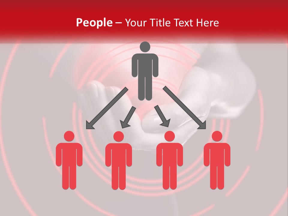 A Person Holding A Red Object In Their Hands PowerPoint Template