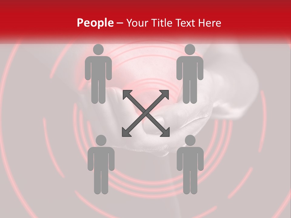 A Person Holding A Red Object In Their Hands PowerPoint Template