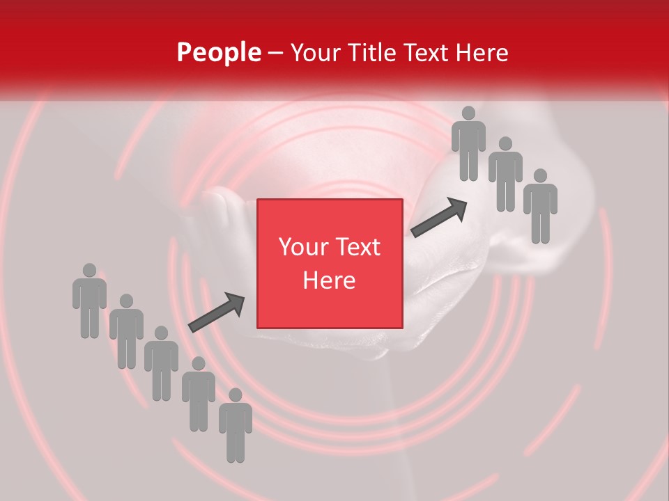 A Person Holding A Red Object In Their Hands PowerPoint Template