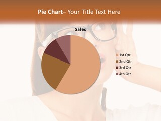 A Woman Wearing Glasses With A Surprised Look On Her Face PowerPoint Template