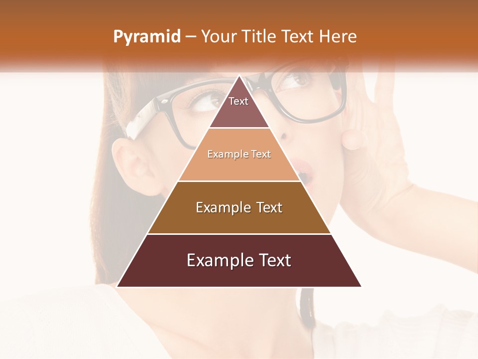 A Woman Wearing Glasses With A Surprised Look On Her Face PowerPoint Template