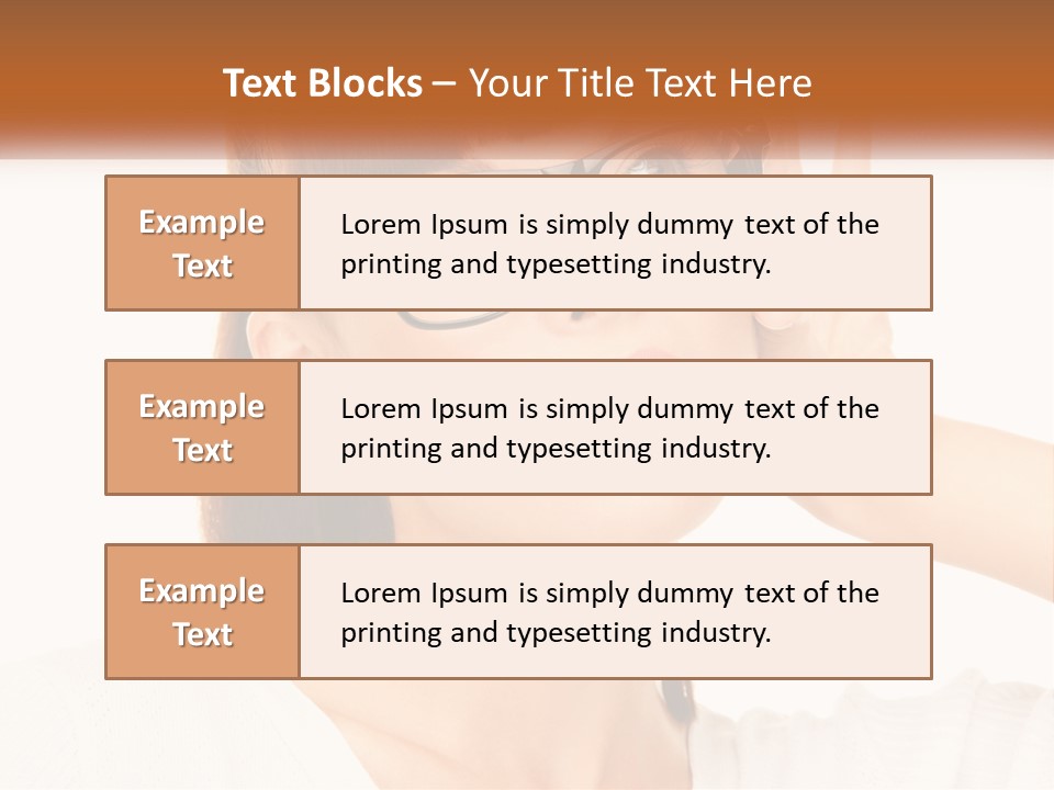 A Woman Wearing Glasses With A Surprised Look On Her Face PowerPoint Template