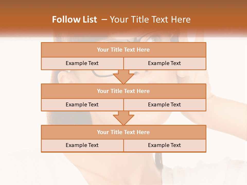 A Woman Wearing Glasses With A Surprised Look On Her Face PowerPoint Template