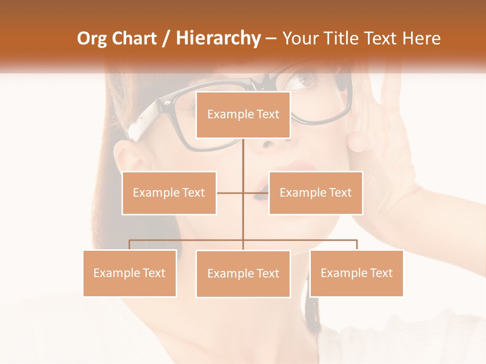 A Woman Wearing Glasses With A Surprised Look On Her Face PowerPoint Template