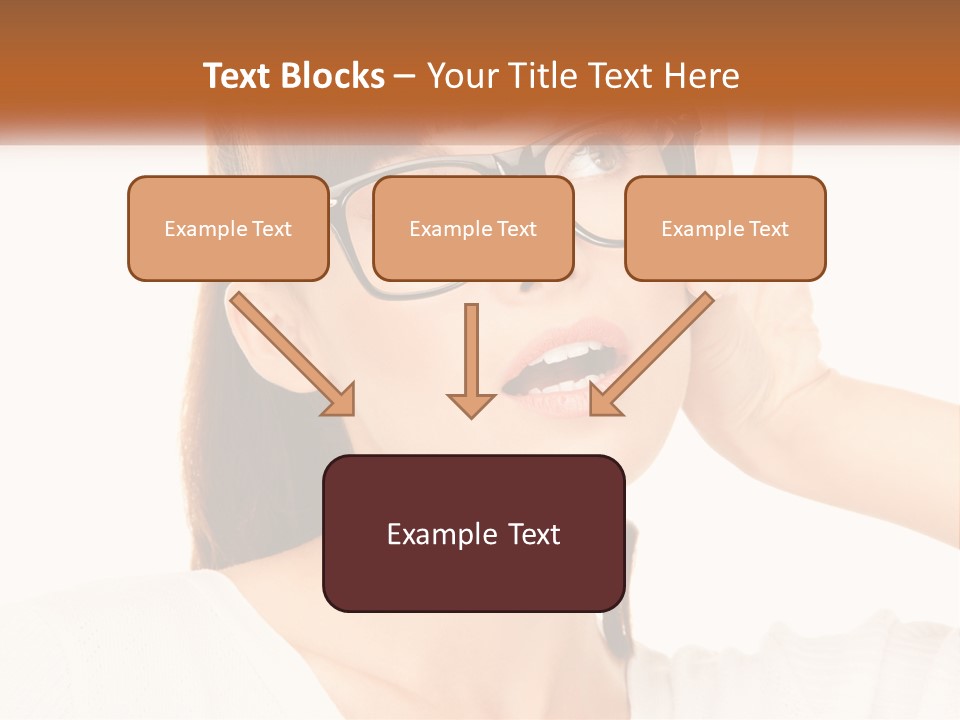 A Woman Wearing Glasses With A Surprised Look On Her Face PowerPoint Template