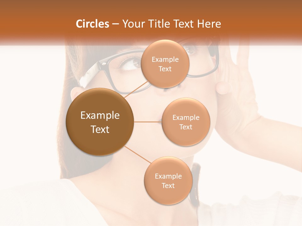 A Woman Wearing Glasses With A Surprised Look On Her Face PowerPoint Template