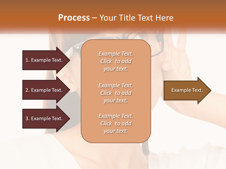A Woman Wearing Glasses With A Surprised Look On Her Face PowerPoint Template