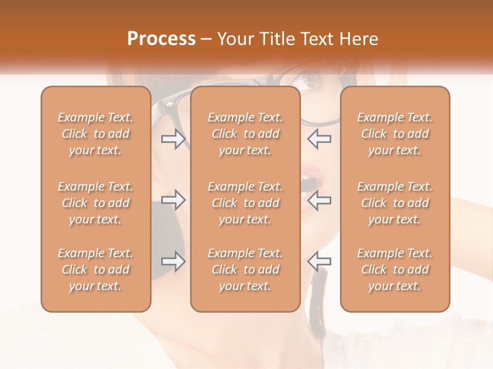 A Woman Wearing Glasses With A Surprised Look On Her Face PowerPoint Template
