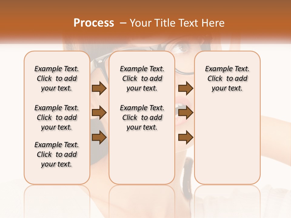 A Woman Wearing Glasses With A Surprised Look On Her Face PowerPoint Template
