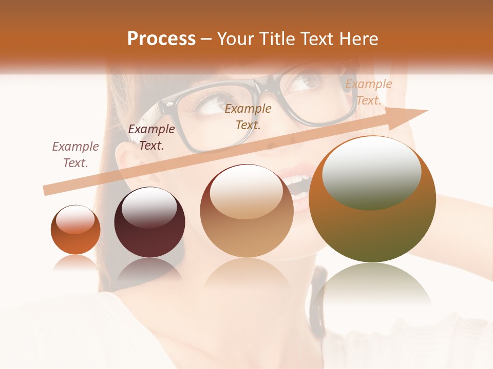 A Woman Wearing Glasses With A Surprised Look On Her Face PowerPoint Template