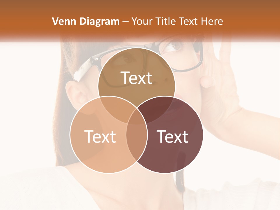 A Woman Wearing Glasses With A Surprised Look On Her Face PowerPoint Template