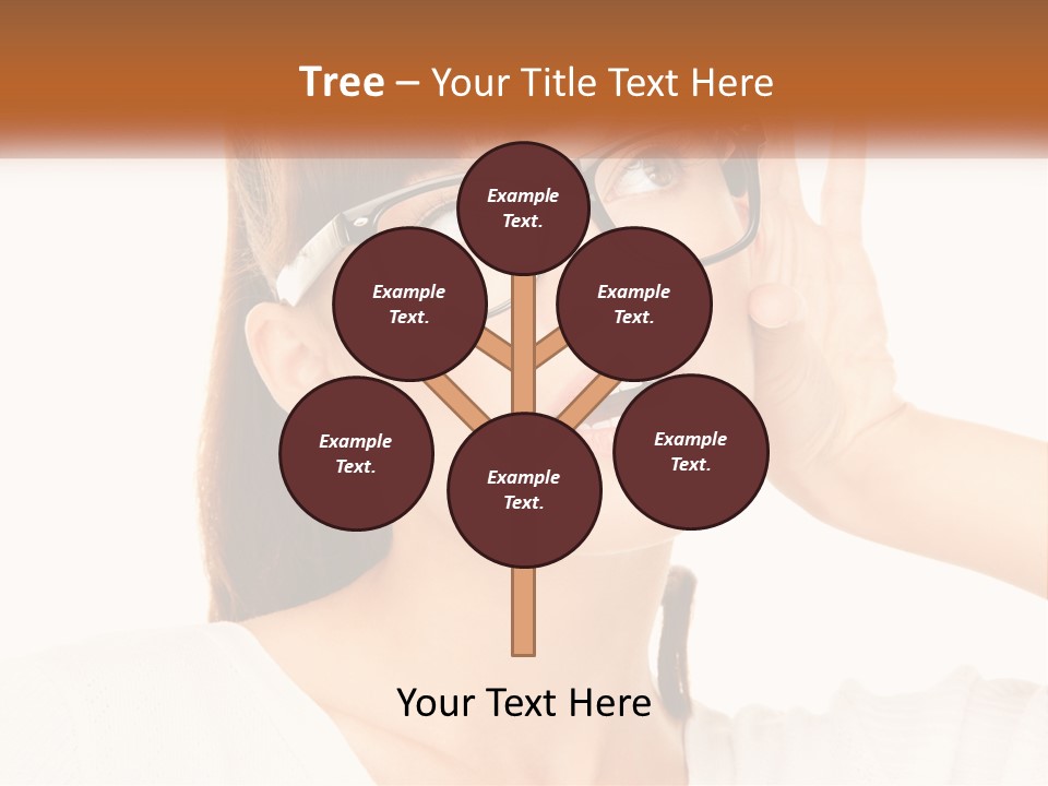 A Woman Wearing Glasses With A Surprised Look On Her Face PowerPoint Template