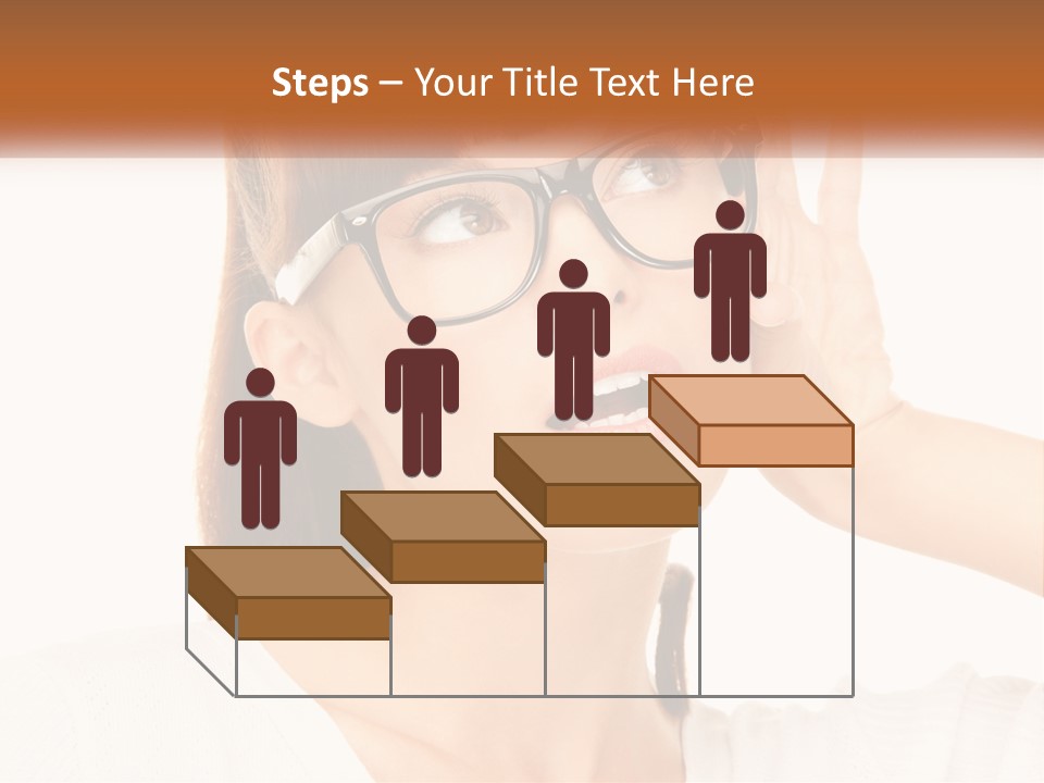 A Woman Wearing Glasses With A Surprised Look On Her Face PowerPoint Template