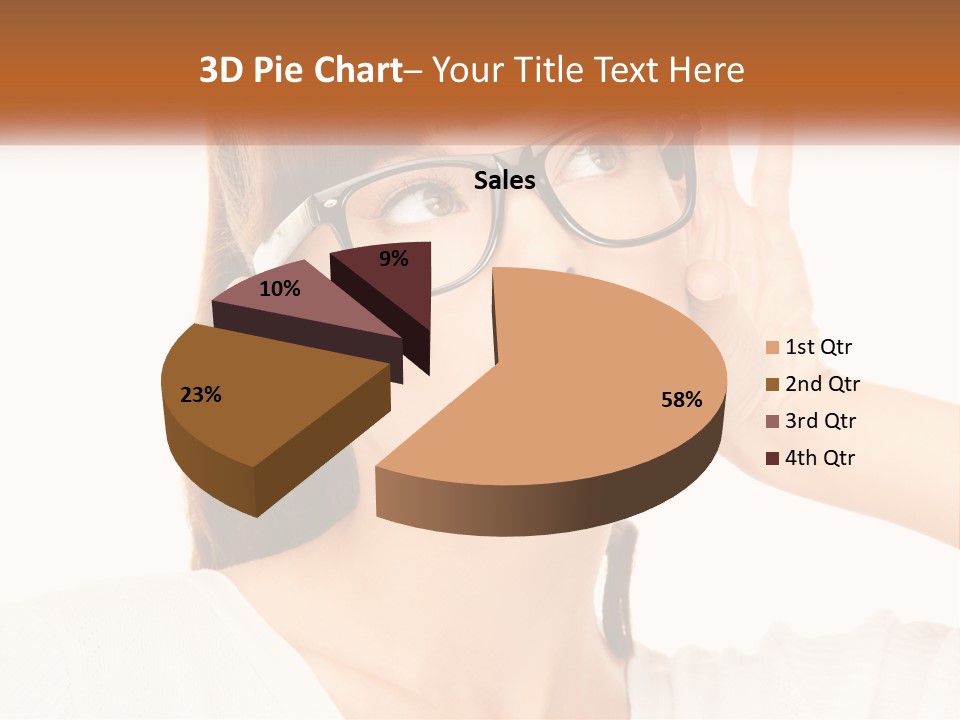 A Woman Wearing Glasses With A Surprised Look On Her Face PowerPoint Template