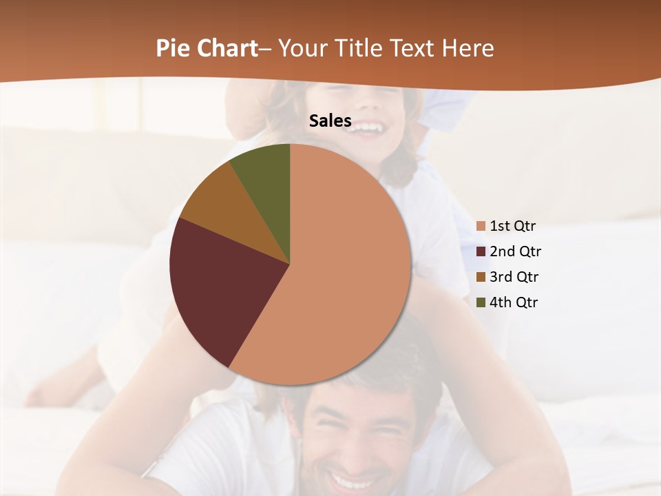 A Family Laying On Top Of Each Other On A Bed PowerPoint Template