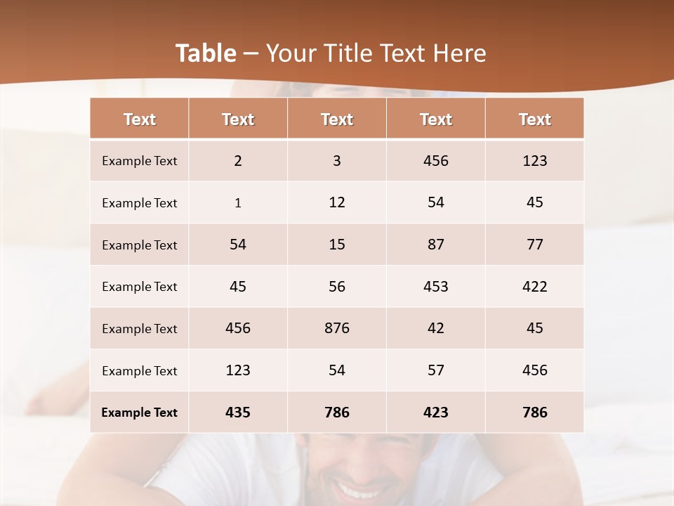 A Family Laying On Top Of Each Other On A Bed PowerPoint Template