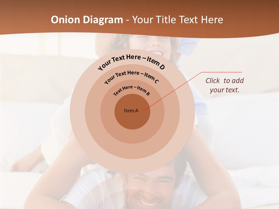 A Family Laying On Top Of Each Other On A Bed PowerPoint Template