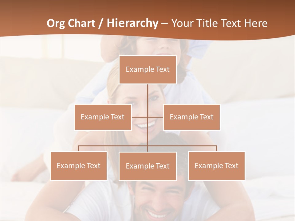 A Family Laying On Top Of Each Other On A Bed PowerPoint Template