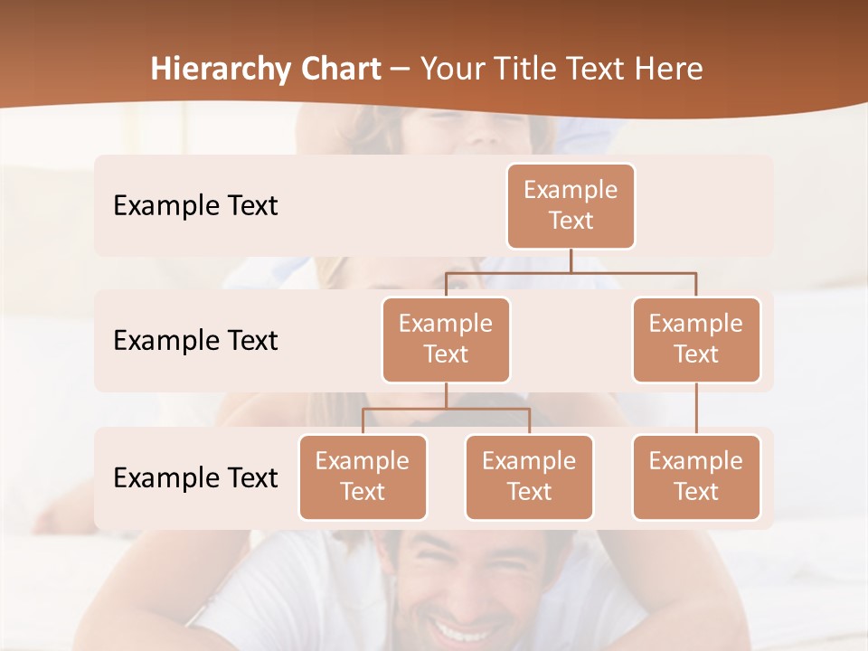 A Family Laying On Top Of Each Other On A Bed PowerPoint Template