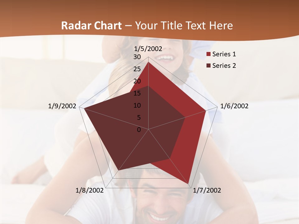 A Family Laying On Top Of Each Other On A Bed PowerPoint Template