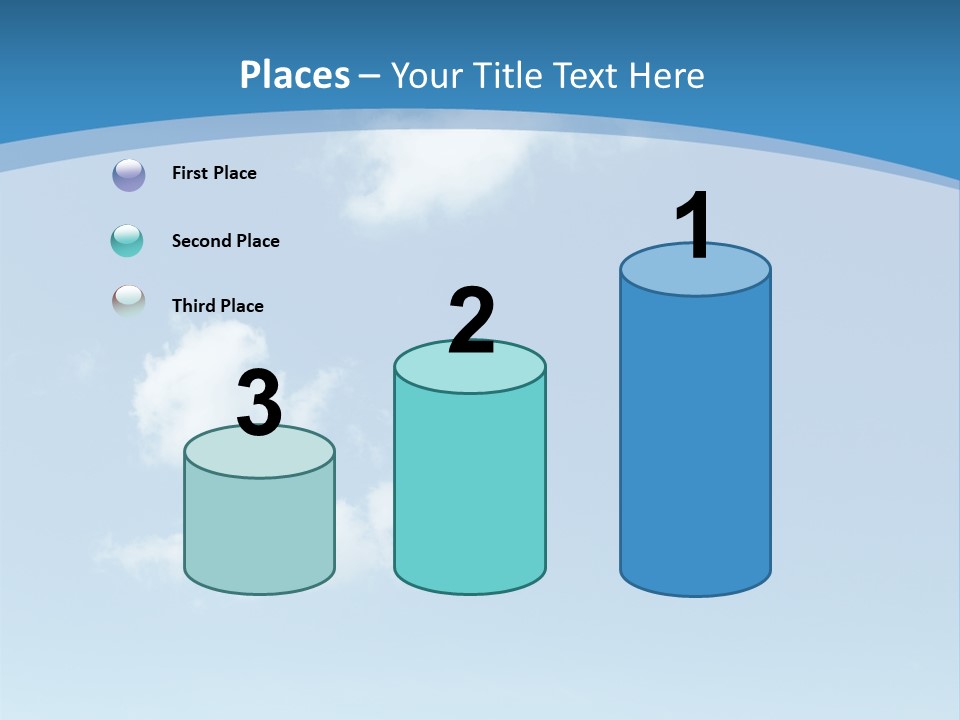 A Blue Sky With Clouds Powerpoint Template PowerPoint Template