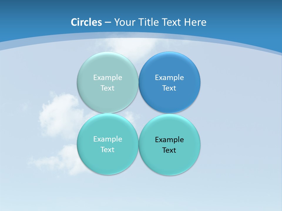 A Blue Sky With Clouds Powerpoint Template PowerPoint Template