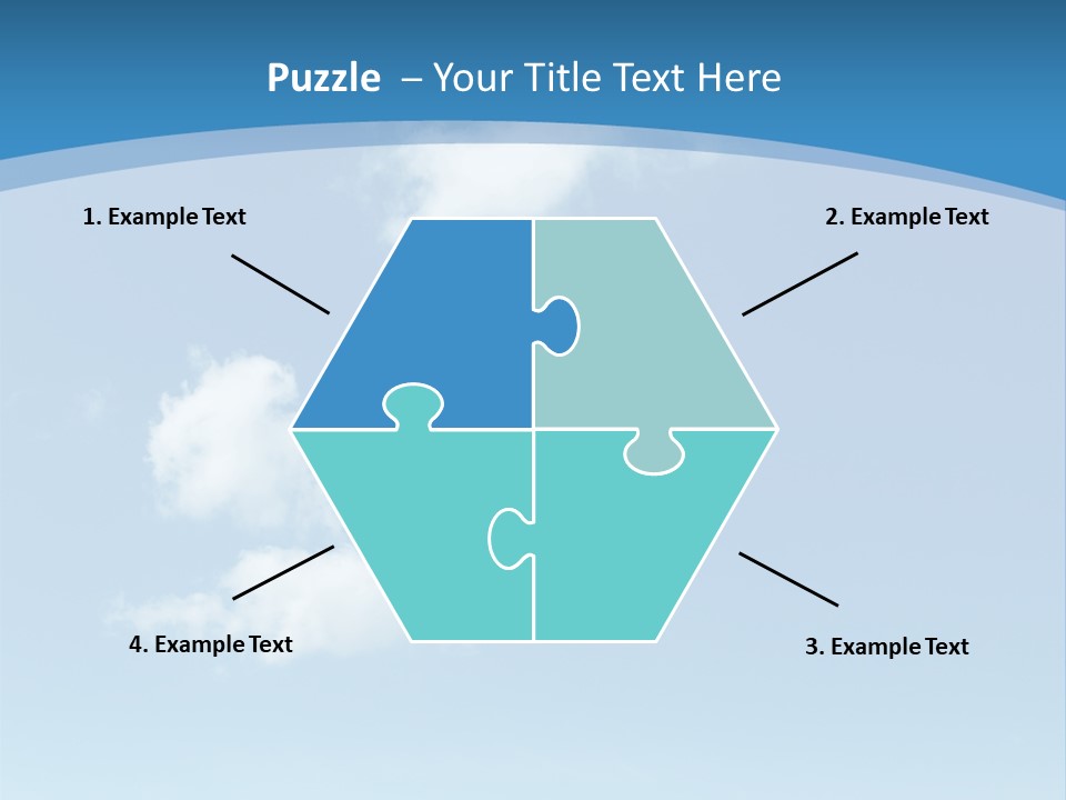 A Blue Sky With Clouds Powerpoint Template PowerPoint Template