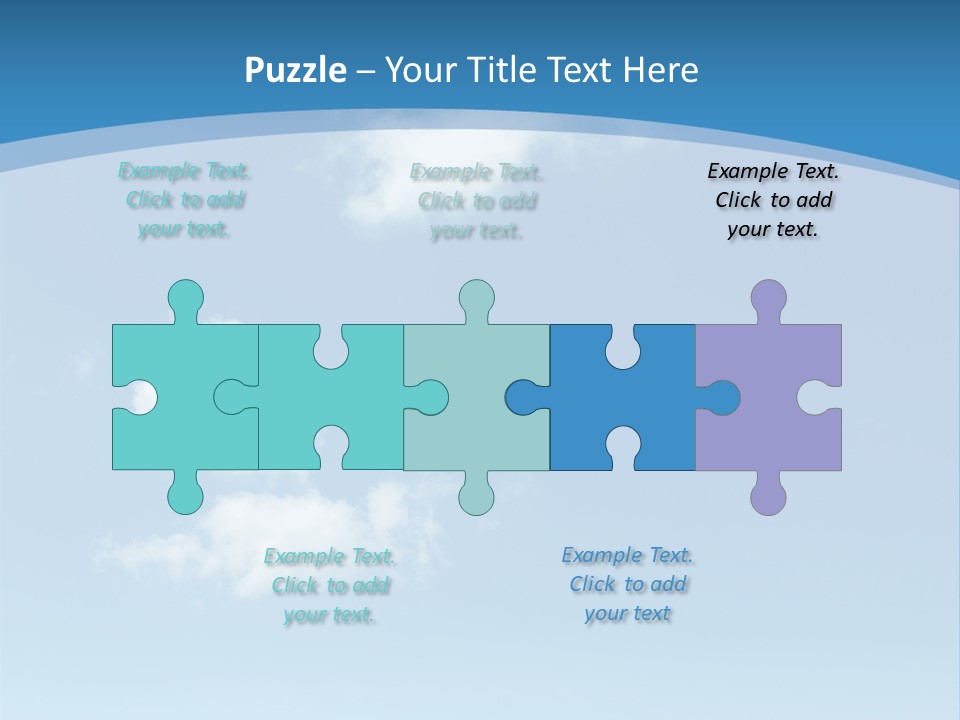 A Blue Sky With Clouds Powerpoint Template PowerPoint Template