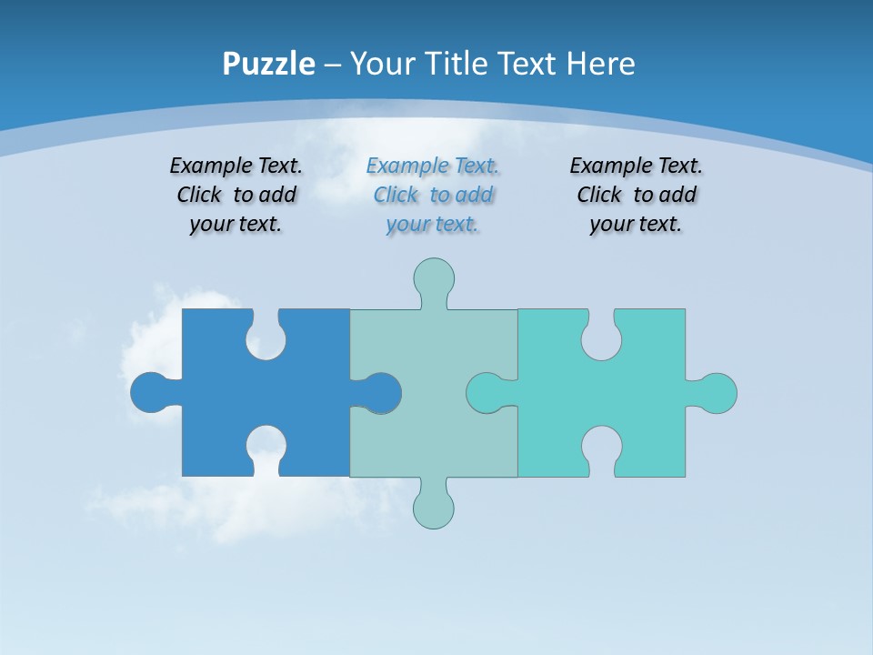 A Blue Sky With Clouds Powerpoint Template PowerPoint Template