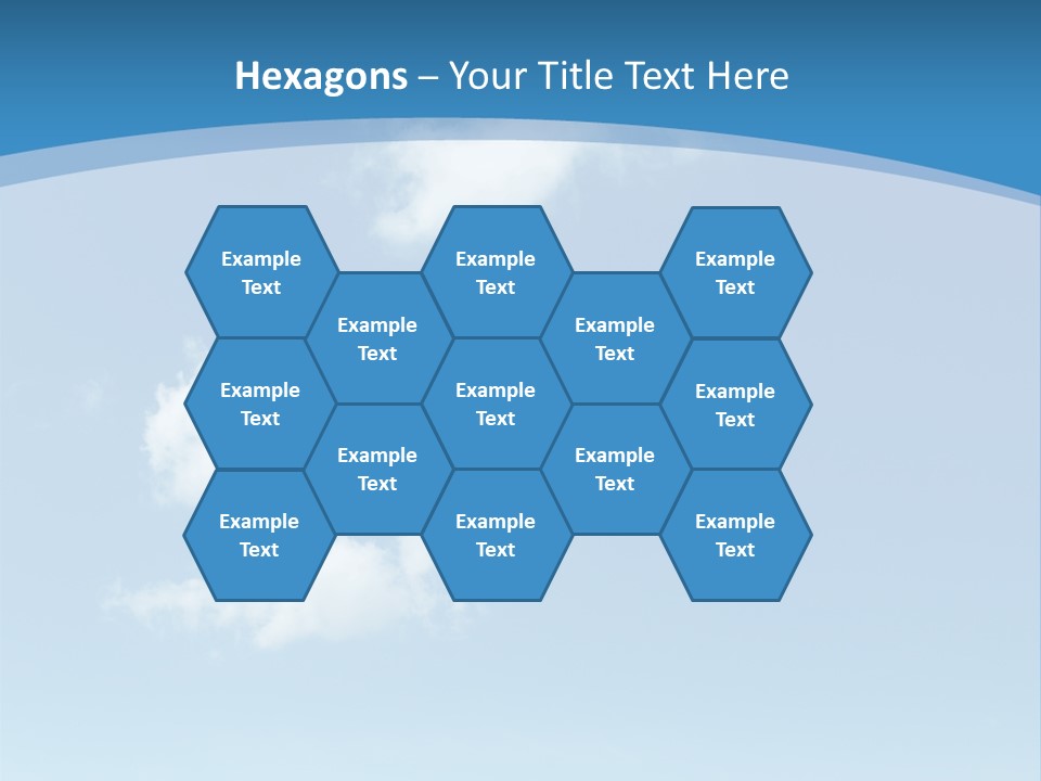 A Blue Sky With Clouds Powerpoint Template PowerPoint Template