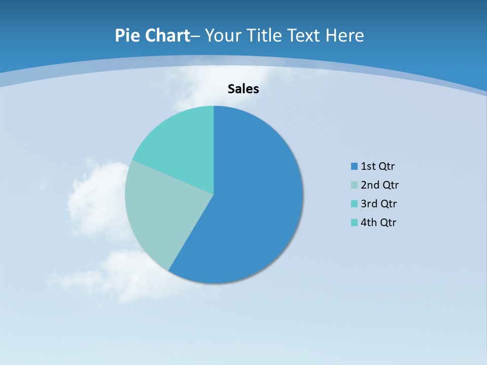 A Blue Sky With Clouds Powerpoint Template PowerPoint Template