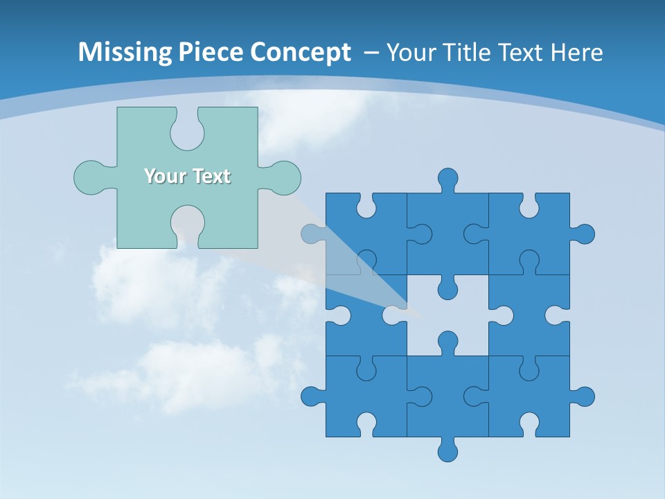 A Blue Sky With Clouds Powerpoint Template PowerPoint Template