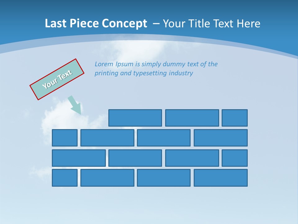 A Blue Sky With Clouds Powerpoint Template PowerPoint Template