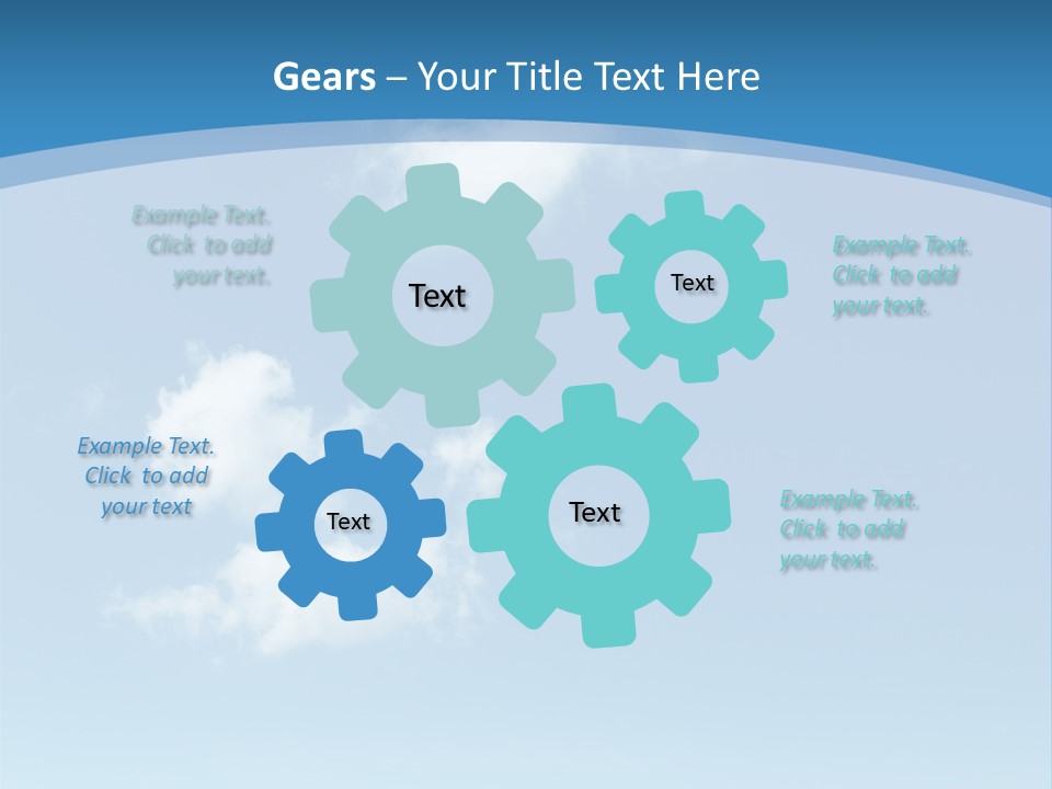 A Blue Sky With Clouds Powerpoint Template PowerPoint Template