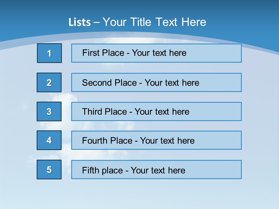 A Blue Sky With Clouds Powerpoint Template PowerPoint Template