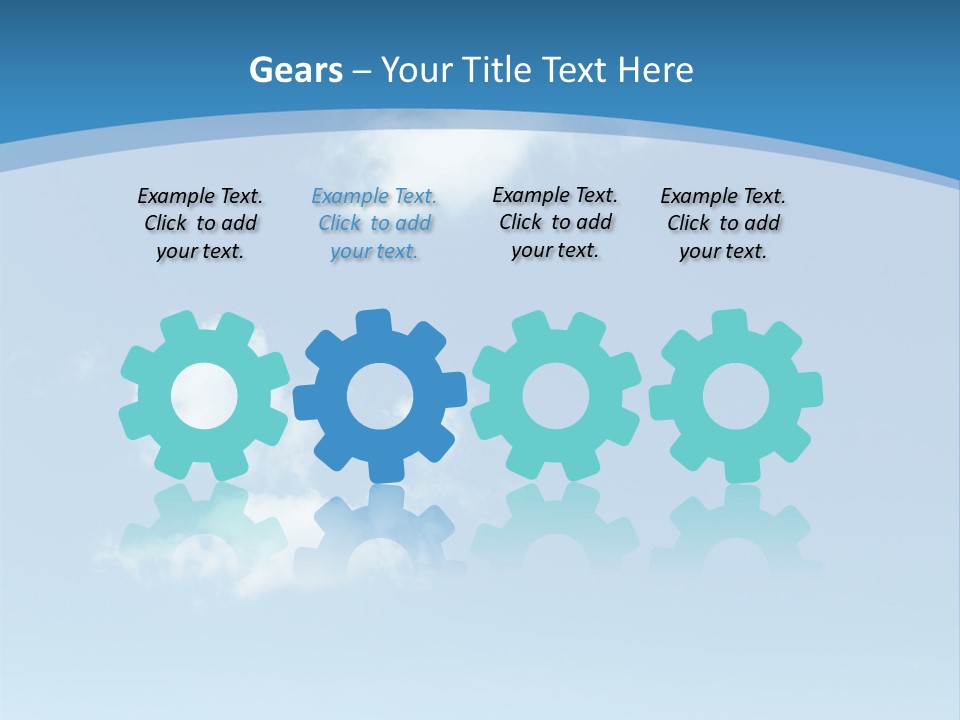 A Blue Sky With Clouds Powerpoint Template PowerPoint Template