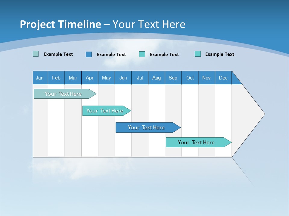 A Blue Sky With Clouds Powerpoint Template PowerPoint Template