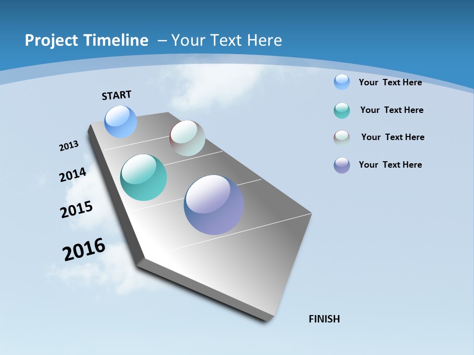 A Blue Sky With Clouds Powerpoint Template PowerPoint Template