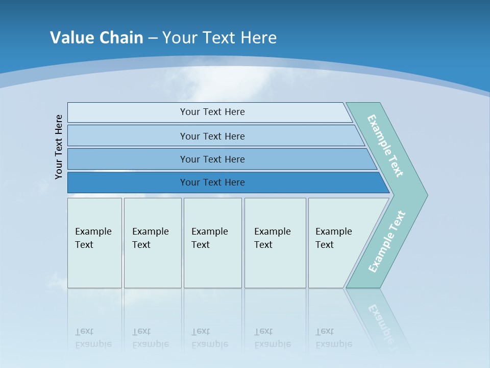 A Blue Sky With Clouds Powerpoint Template PowerPoint Template