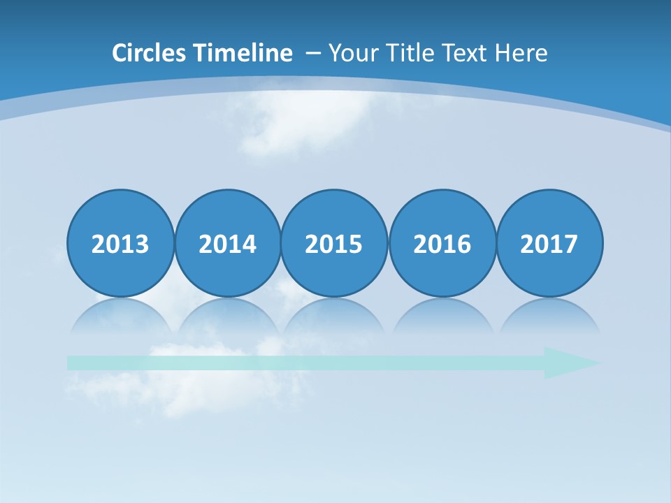 A Blue Sky With Clouds Powerpoint Template PowerPoint Template