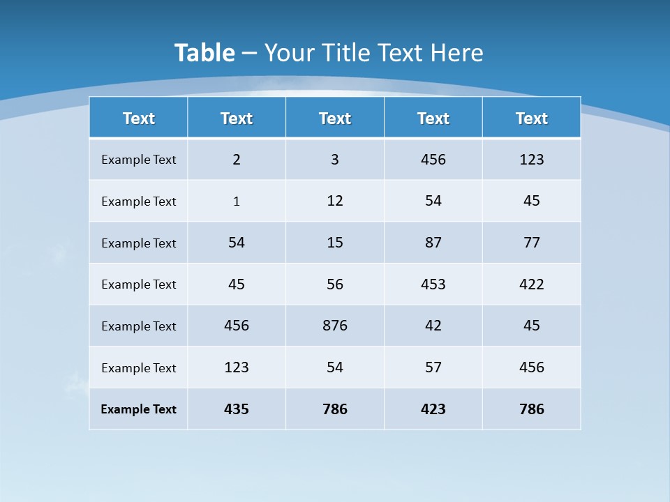 A Blue Sky With Clouds Powerpoint Template PowerPoint Template