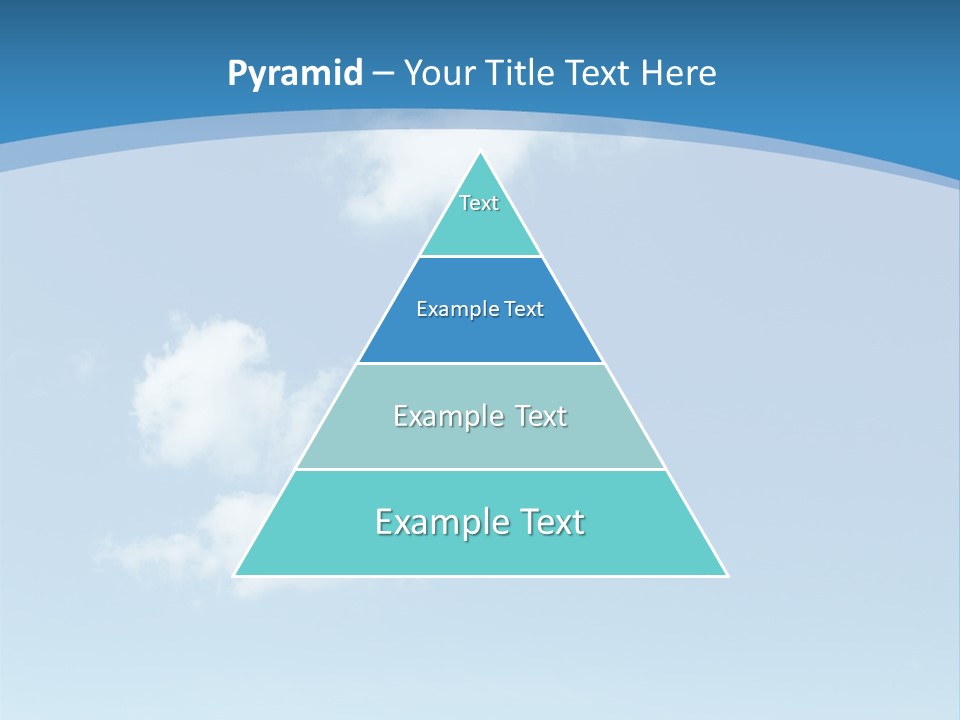 A Blue Sky With Clouds Powerpoint Template PowerPoint Template