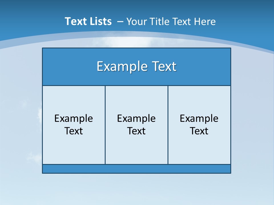 A Blue Sky With Clouds Powerpoint Template PowerPoint Template